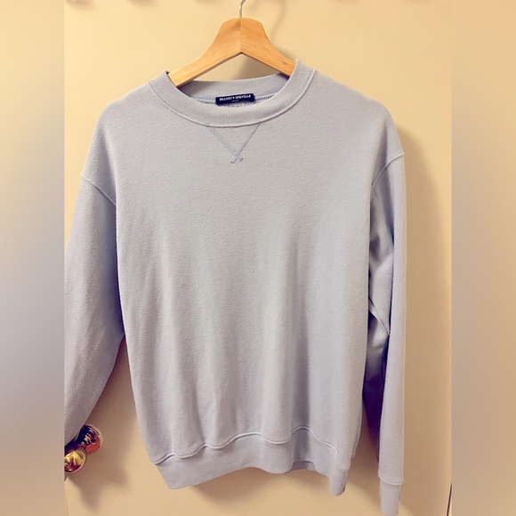 Brandy Melville Baby Blue Sweatshirt 🤎 One Size - Picture 2 of 4